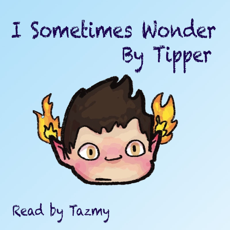 John is cartoon style with his ears on fire and he is clearly blushing